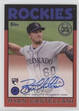 2021 Topps 1986 Baseball Series 2 Red 5/25 Ryan Castellani #86A-RC Auto 0c2