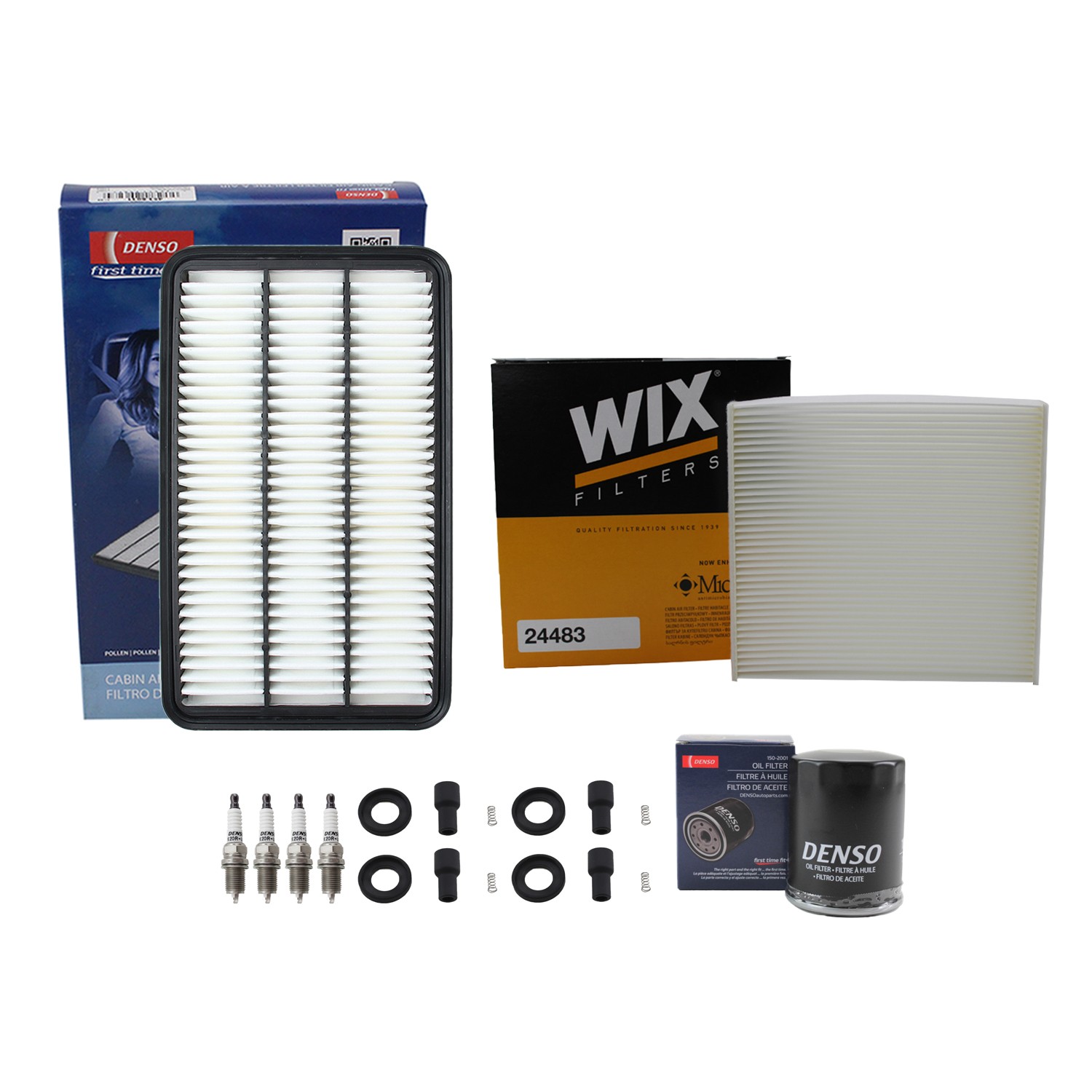 Denso Tune Up Kit NGK 4 Spark Plugs  Boots Kit for Solara SE 2.4L L4 FWD 2AZ-FE