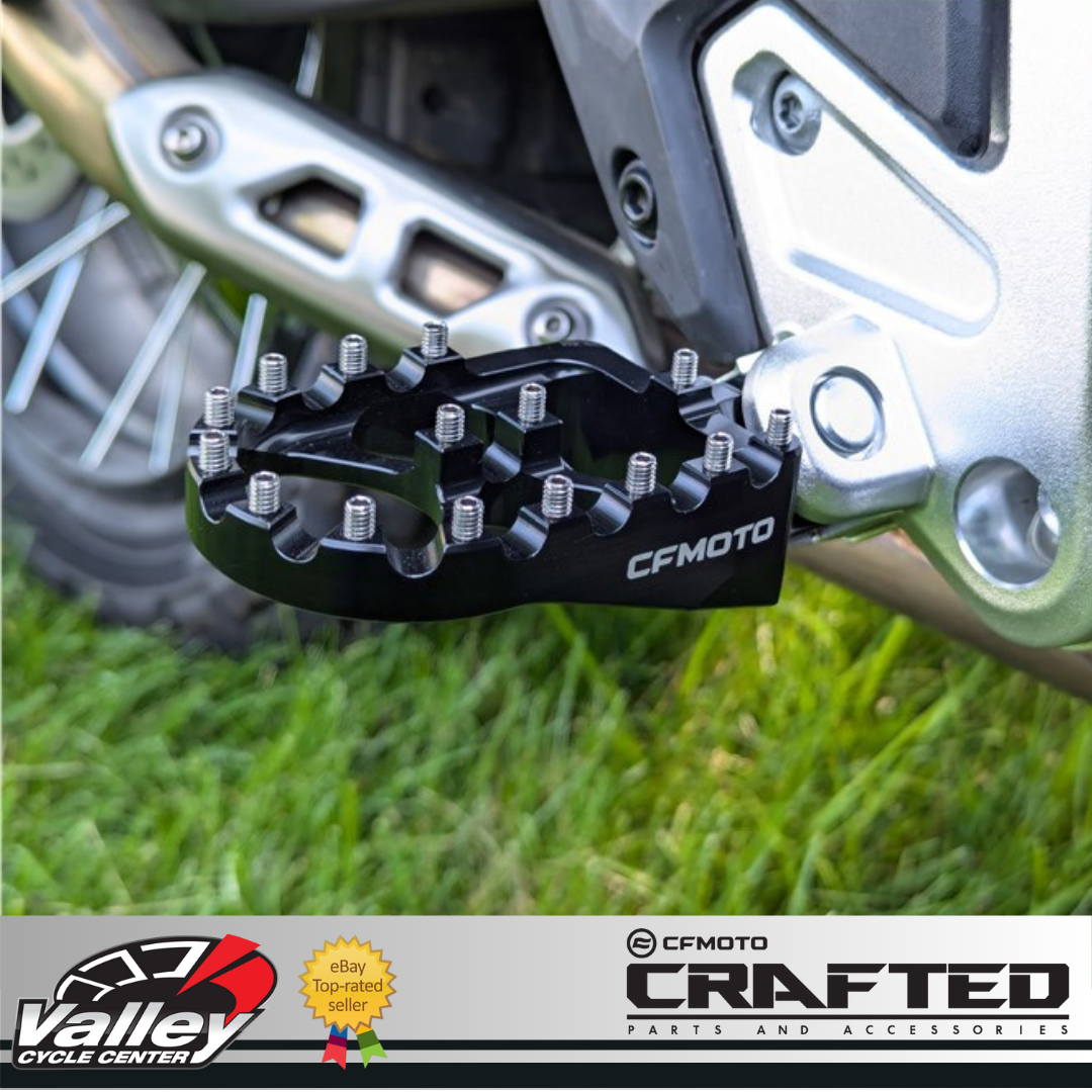 CFMoto Ibex 450 Wide Billet Aluminum Rally Footpegs Set 6AQV