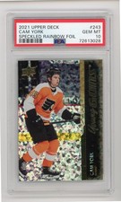 2021-22 Upper Deck #243 Young Guns Rookie RC Speckled Foil Cam York - PSA 10 GEM