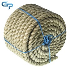 1" 100' Manila Rope PP 3 Strand Twisted Rope Arborist Bull Rope Rope