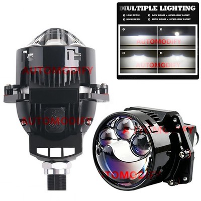 3.0'' Blue Bi-LED Projector Lens Laser LED Headlight 6K For Hella 3R G5 Retrofit