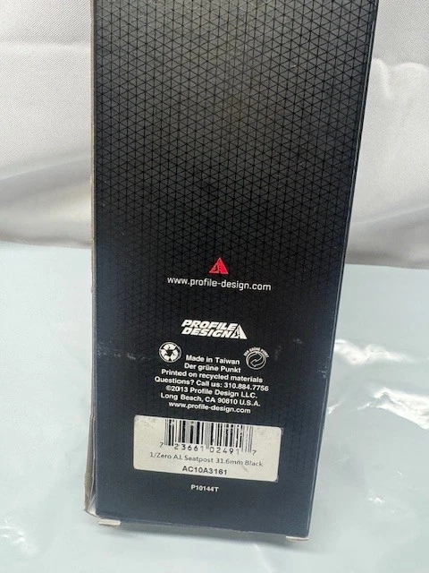 Tija de sillín de bicicleta de aleación Profile Design 1/CERO 31,6 mm diámetro 325 mm longitud *Nueva Foto 3 de 4