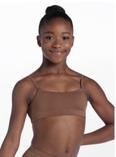 NWT Weissman Dancer Competition Stule Bra Color Hazelnut Girls 7/8 Style 14857