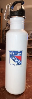 NEW YORK Hockey RANGERS Metal Stainless Cold Water Beverage Tumbler WHT