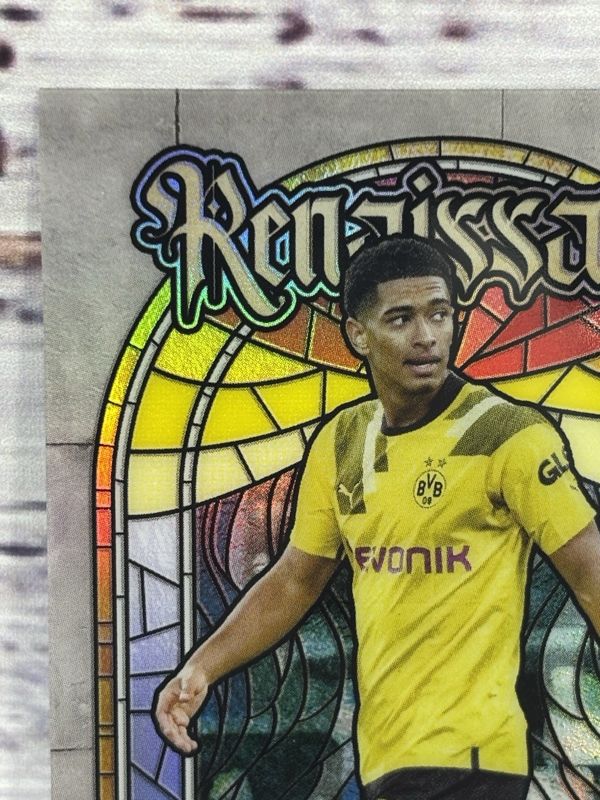 22-23 Topps Merlin JUDE BELLINGHAM Renaissance SSP Dortmund #R-7 England view 4