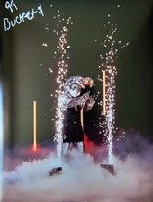 Las Vegas AcesS Mascot-Buckets- Hard Signed 8.5x11 Photo.