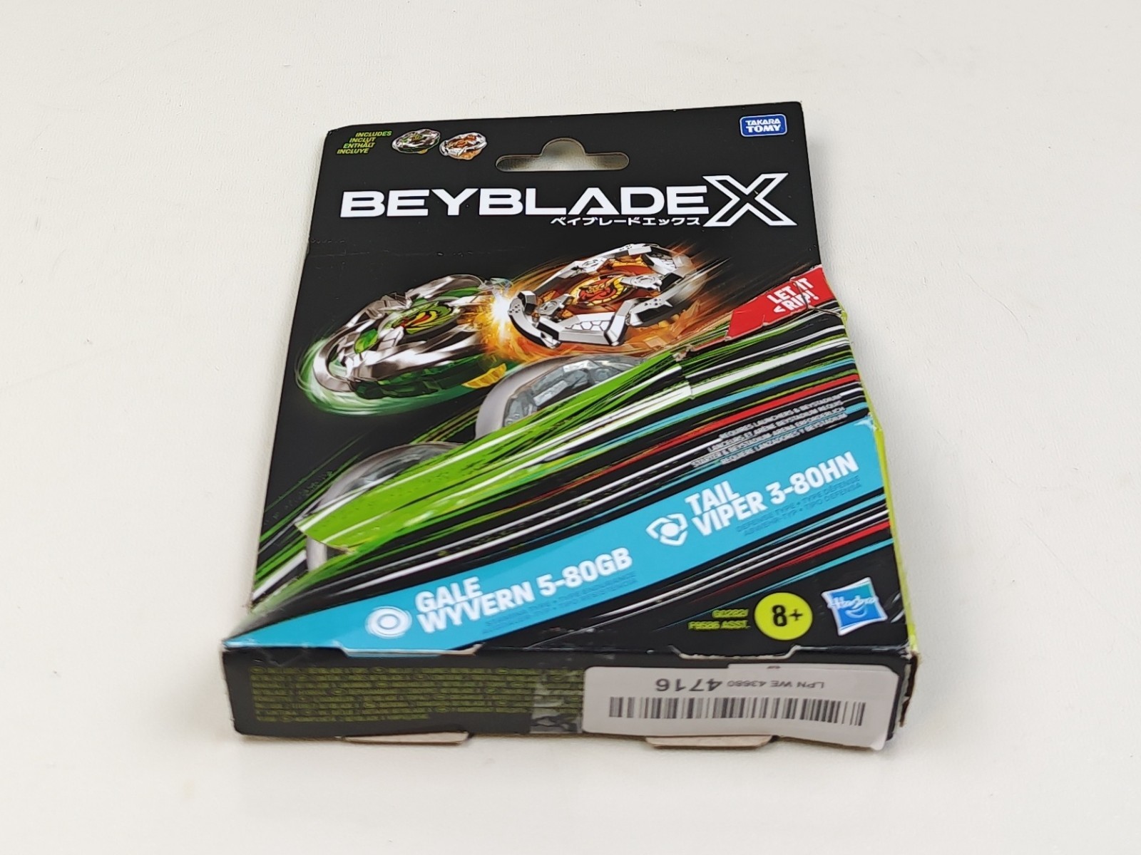 (READ) Beyblade X Gale Wyvern 5-80GB and Tail Viper 3-80HN Top Dual Pack Set, Ri