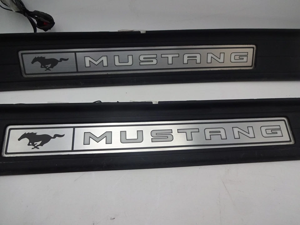 2018 Ford Mustang Front Driver & Passenger Side Sill Plates OEM - Image 3 of 4