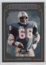 2007 Donruss Threads Pro Gridiron Kings Green Framed 22/25 Larry Little HOF 4x4