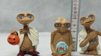 E.T. Figur 3 Stück ALIEN Außerirdischer Geoffrey Universal Studios 2002
