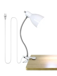 Lampe de bureau Eye-Caring Lampes de table, 360°Rotation Col d'oie Clip sur la...