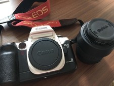 Canon Compact Film Camera with Bag and Lens Slightly Worn Condition