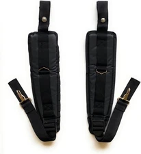Backpack Blower Straps Heavy-Duty Adjustable Black Fits Most Models