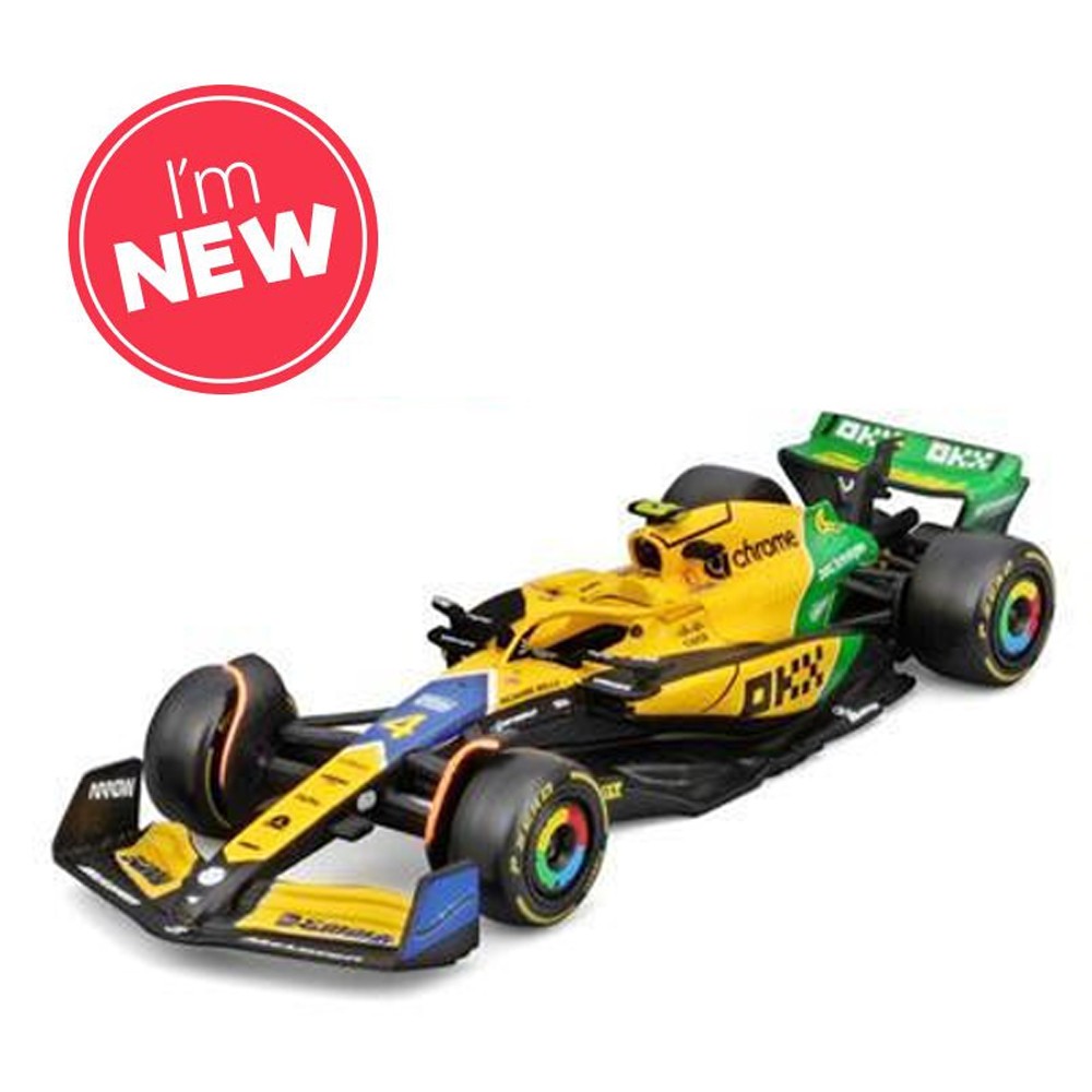 Bburago F1 Mclaren MCL38 2024 Norris Senna Livery 1:43 Model B18