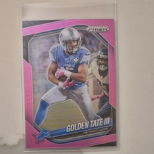 Panini 2025 Prizm Golden Tate III #139 Detroit Lions Pink Prizm Football Card