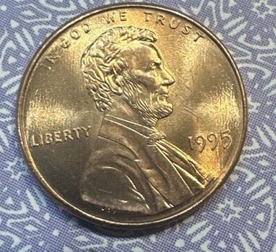 1995 (P) Lincoln Memorial Cent Penny 1c - BRILLIANT UNCIRCULATED (BU)