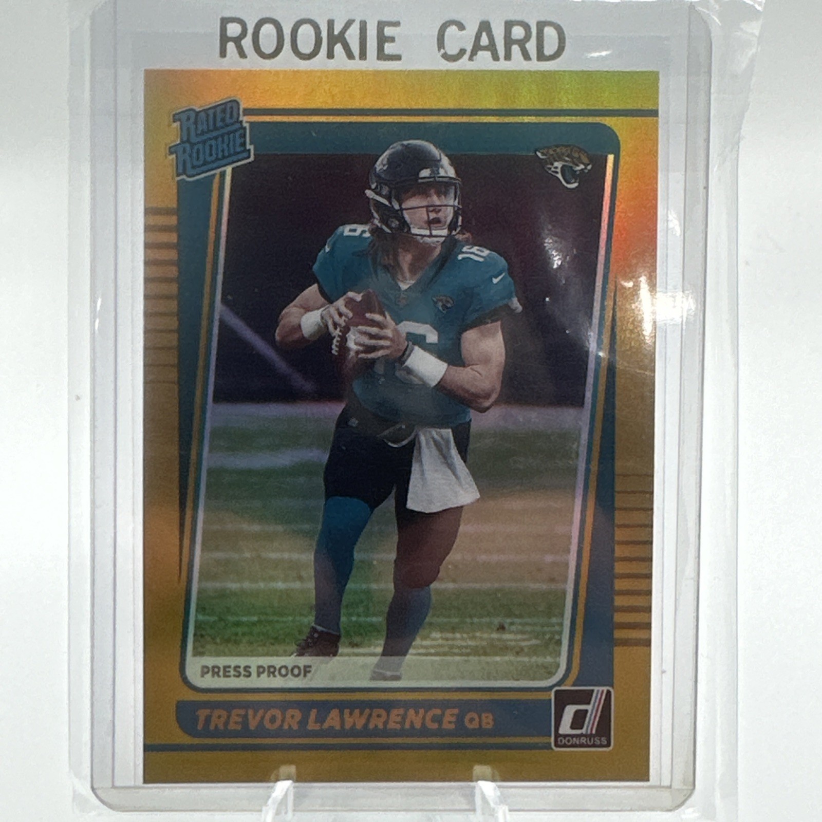 TREVOR LAWRENCE 2021 Donruss Premium Holo Gold Press Proof #251 Rated Rookie RC