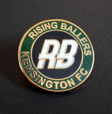 RISING BALLERS KENSINGTON FOOTBALL CLUB BUTTERFLY PIN BADGE
