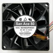 1PS New For SANYO 9GV0824P4K031 24V 0.44A 4wire 80 25mm Inverter cooling fan