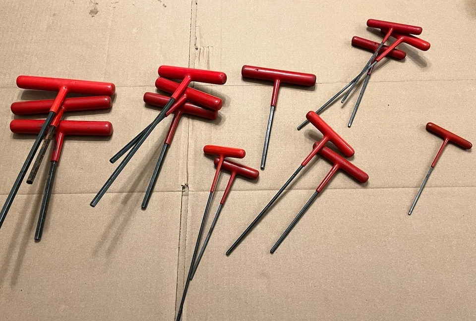 15 Eklind Allen Key T Handle Hex Wrench SAE Standard Imperial Bulk Lot EUC - Image 2 of 4