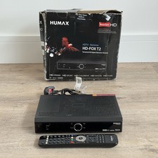 Humax HD-FOX T2 Freeview Receiver HD HDMI Control Black + Remote Faulty?