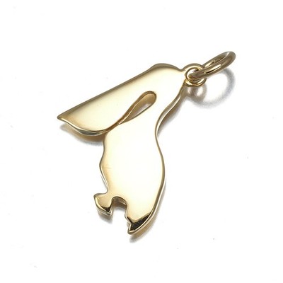 Auth Pomellato Pendant DoDo Pelican Charm 18K 750 Yellow Gold