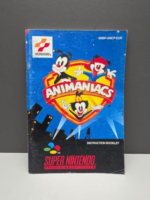 ANIMANIACS SUPER NINTENDO SNES PAL/EUR ANLEITUNG HANDBUCH MANUAL BOOK
