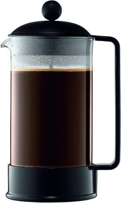 Bodum Kaffeebereiter Brazil Kunststoff Schwarz 8 Tassen Spülmaschinenfest 1L