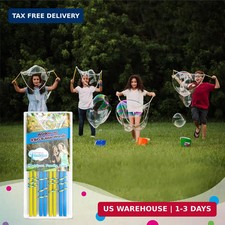 4 Big Bubble Wands: Making Giant Bubbles. Great Birthday Activity and Party Favo