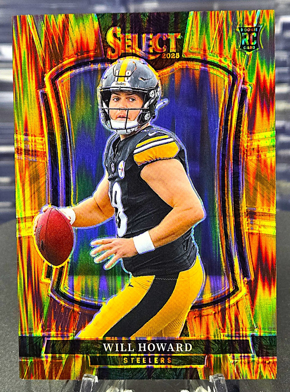 2025 Panini Select - Premier Level Will Howard #152 Copper Shock Prizm /899 (RC)
