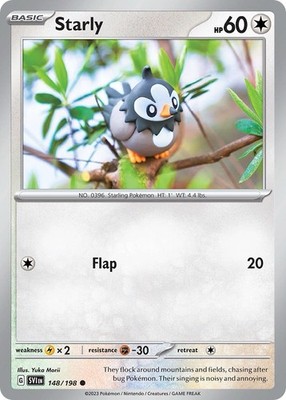 Pokémon Starly 148/198 SV01 Scarlet & Violet Base Set Common Basic Regular HP60