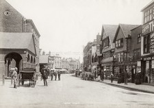 Exeter Devon Street Scene Shops Market Hall Architecture Vtg. Photo 19thC.