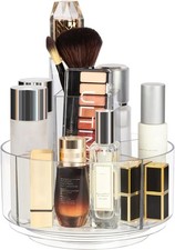 360 Rotating Makeup Organizer Clear Turntable Lazy Susan Organizer for Vanity