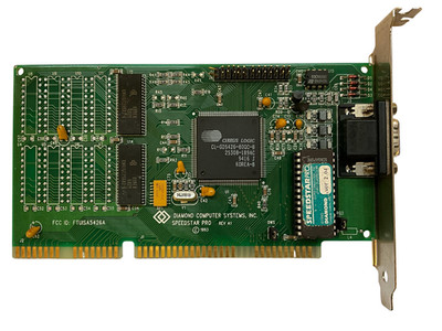 Diamond Speedstar Pro CL-GD5426-80QC-B A1 FTUISA5426A 1993 DOS Windows 3.x