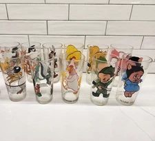 Vintage 1973 Warner Bros - Pepsi Collector Series Glass - Set of 11