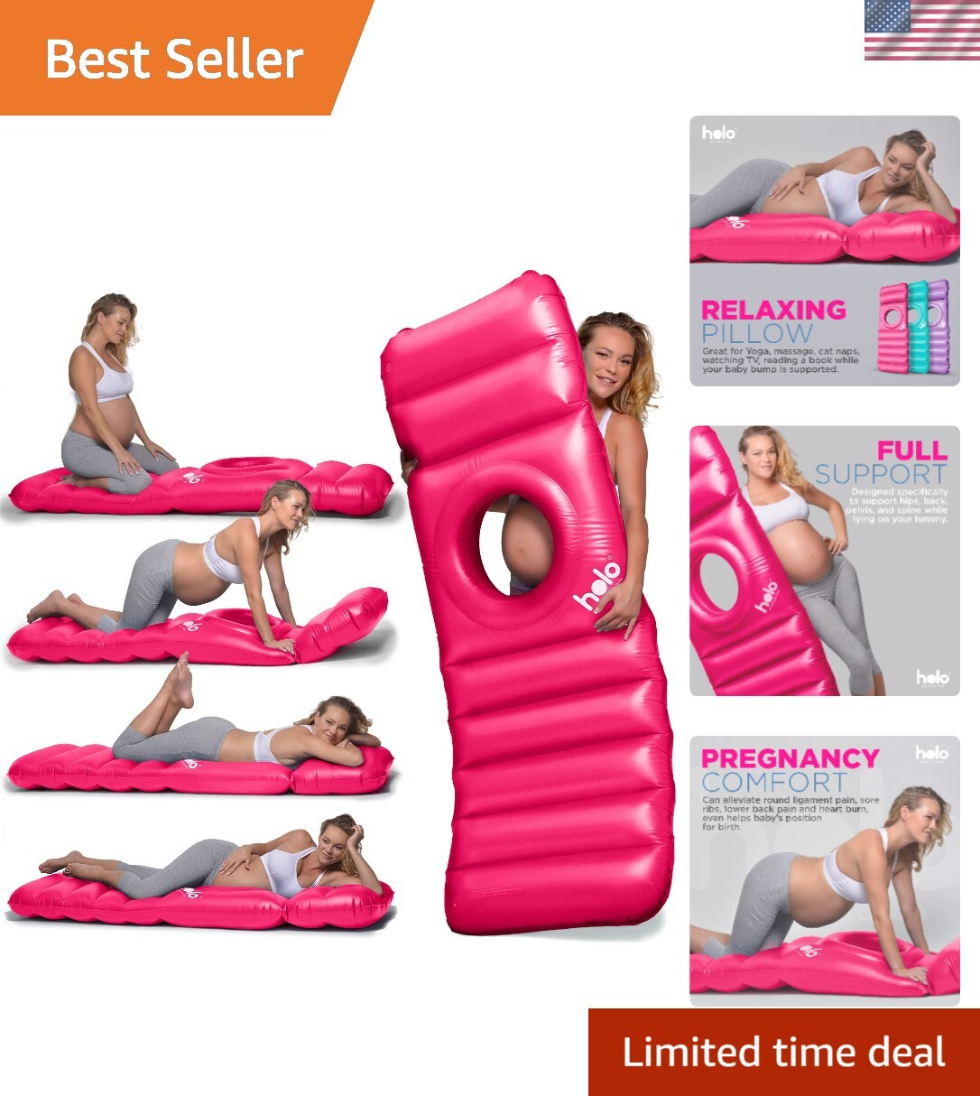 Versatile Maternity Airbed with Belly Hole - Comfort for Pregnancy and Beyond