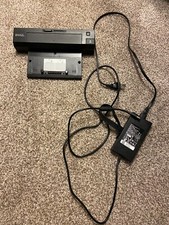 DELL E-PORT PLUS II PRO2X LAPTOP DOCKING STATION W/POWER CORD PRE-OWNED