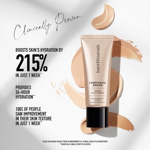 BareMinerals Crema Idratante Colorata SPF 30 Protezione Solare Viso con Acido Ialuronico - Foto 6 di 11