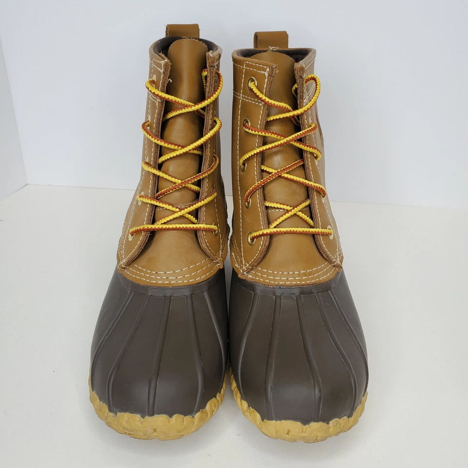 POLO Ralph Lauren Talla 5 Pato Ewan Cuero Goma Botas con Cordones Marrón Tostado Foto 4 de 4