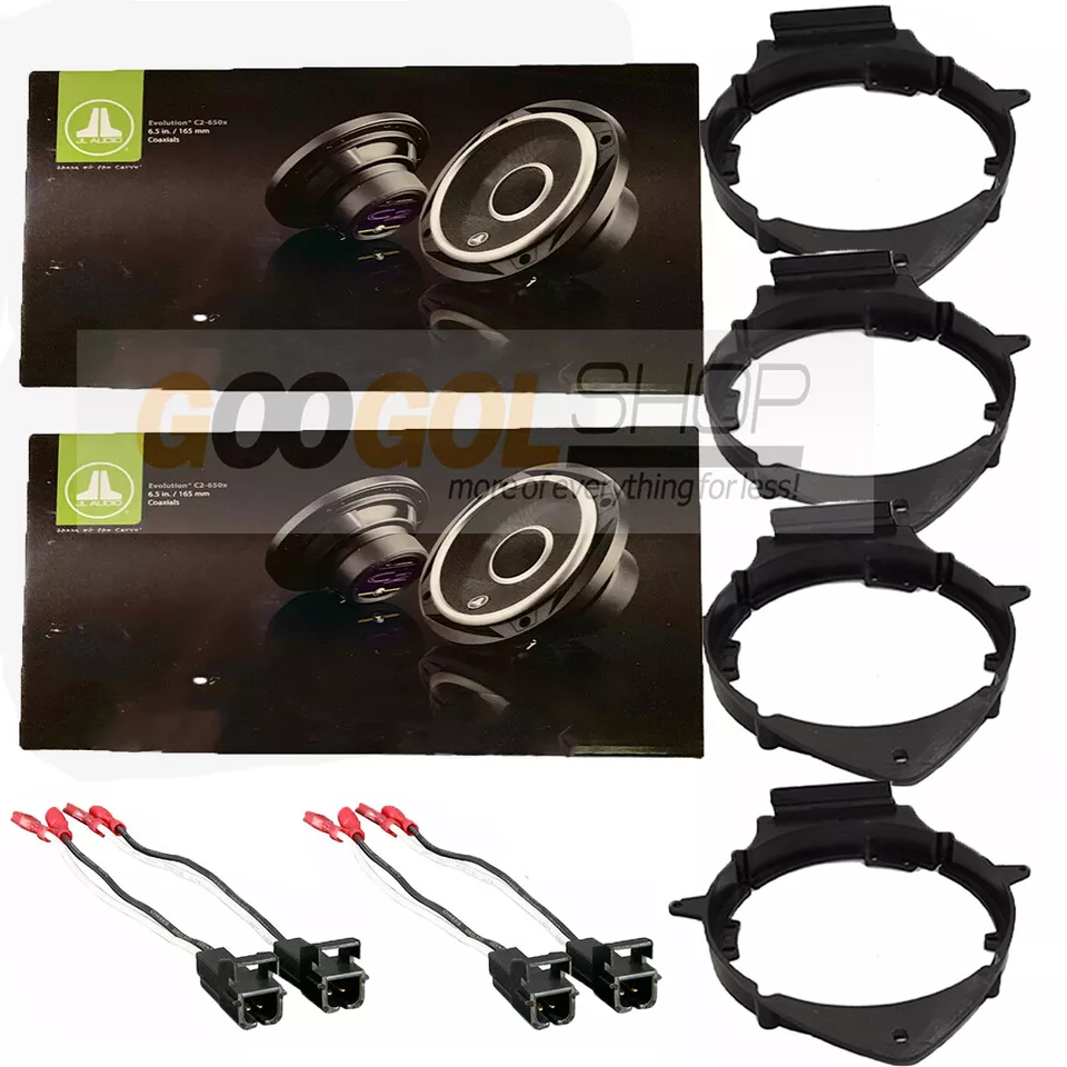 JL Audio C2-650X (2 Pair ) CAR Truck Front & Rear Door Speakers W/Install Kits - Image 2 of 3