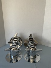 4 3 Bar Fluted Spinner Center Caps 5 Lug Cragar Sst Vintage Wheels 3.17odbsc