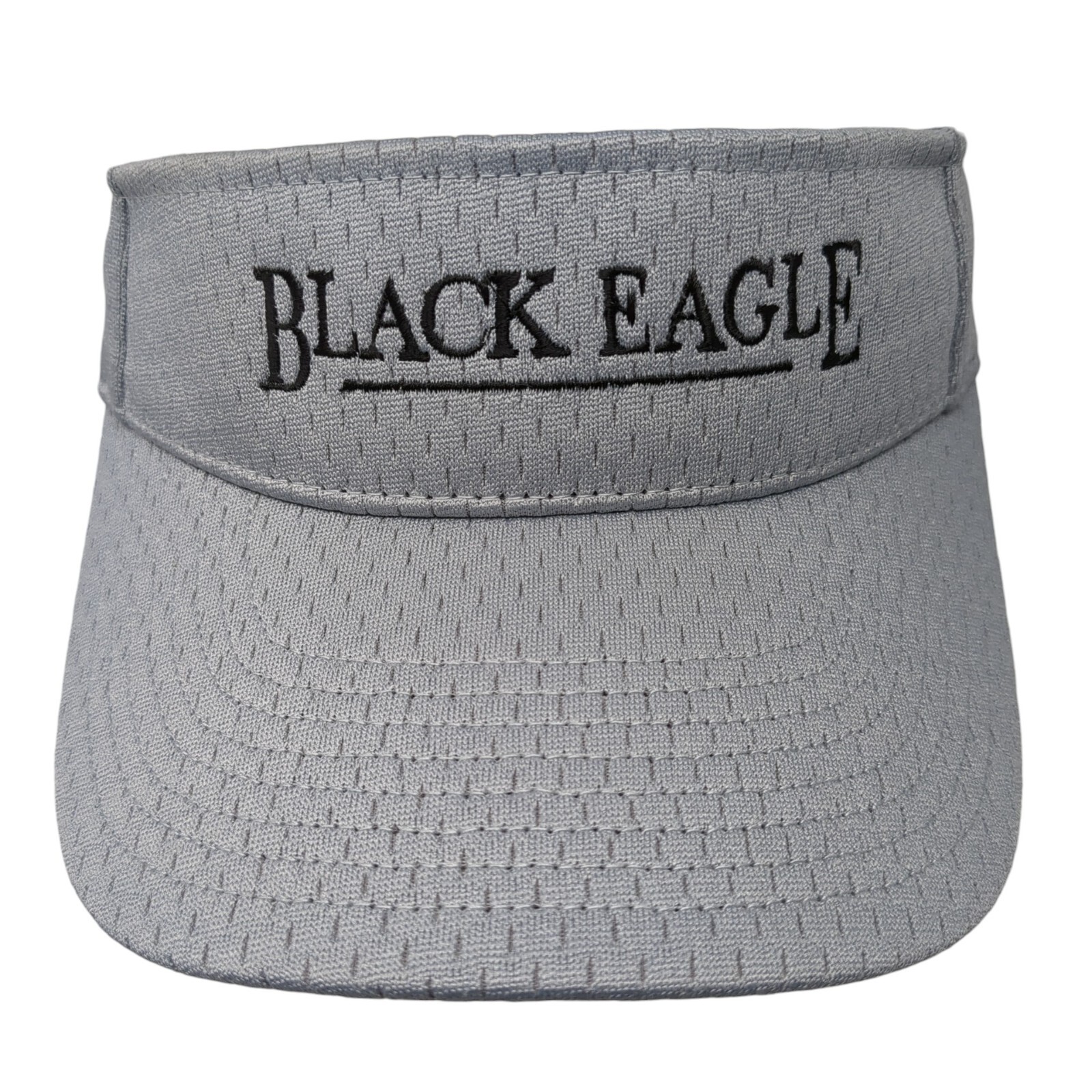 Black Eagle Strapback Sun Visor Hat Gray Small Ad… - image 1