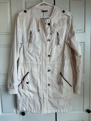 Taifun Embroidered Jacket Pale Pink Sz S/M