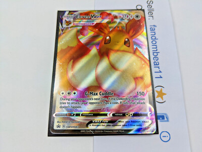 Eevee VMAX SWSH087 FULL ART ULTRA RARE BLACK STAR PROMO card 2021