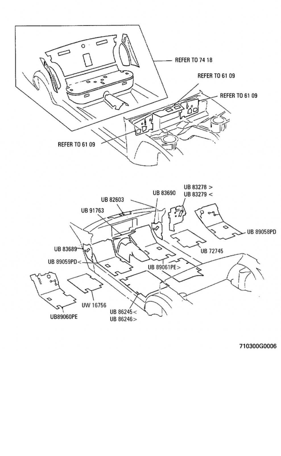 Rolls-Royce Bentley 1996-03 LHD Driver’s Floor Soundproofing UB89060PE OEM NLA