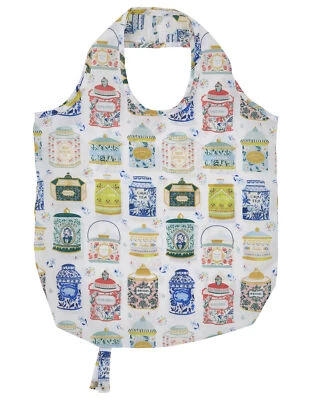 ULSTER WEAVERS faltbare Einkaufstasche Teatime ca. 46 x 61 cm Roll-up-Tasche NEU