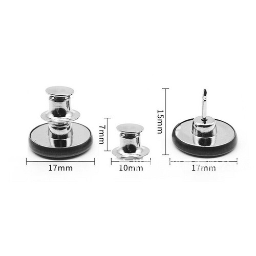 Retro Metal Buttons Snap Fastener Pants Pin for Jeans Retractable Sewing-Free - Picture 7 of 11