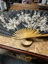 35” By 63” Asian Wall Fan See Pics Read Description 