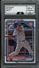 2024 Bowman #BP-30 Matt Shaw GRADED 10 GEM Mint Rookie Card RC